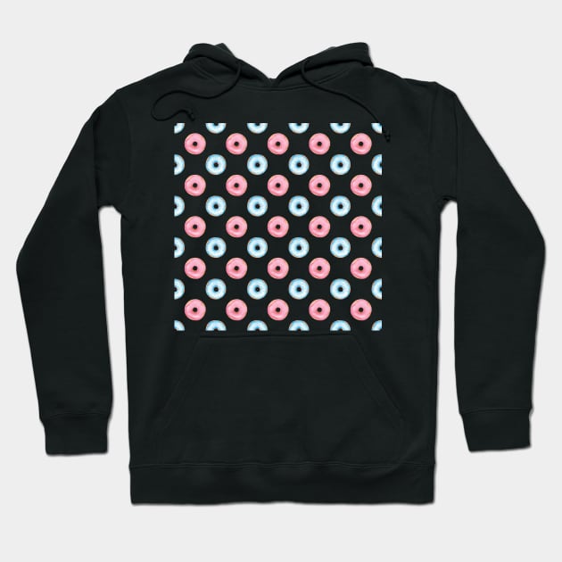 Donut pattern Hoodie by shoko